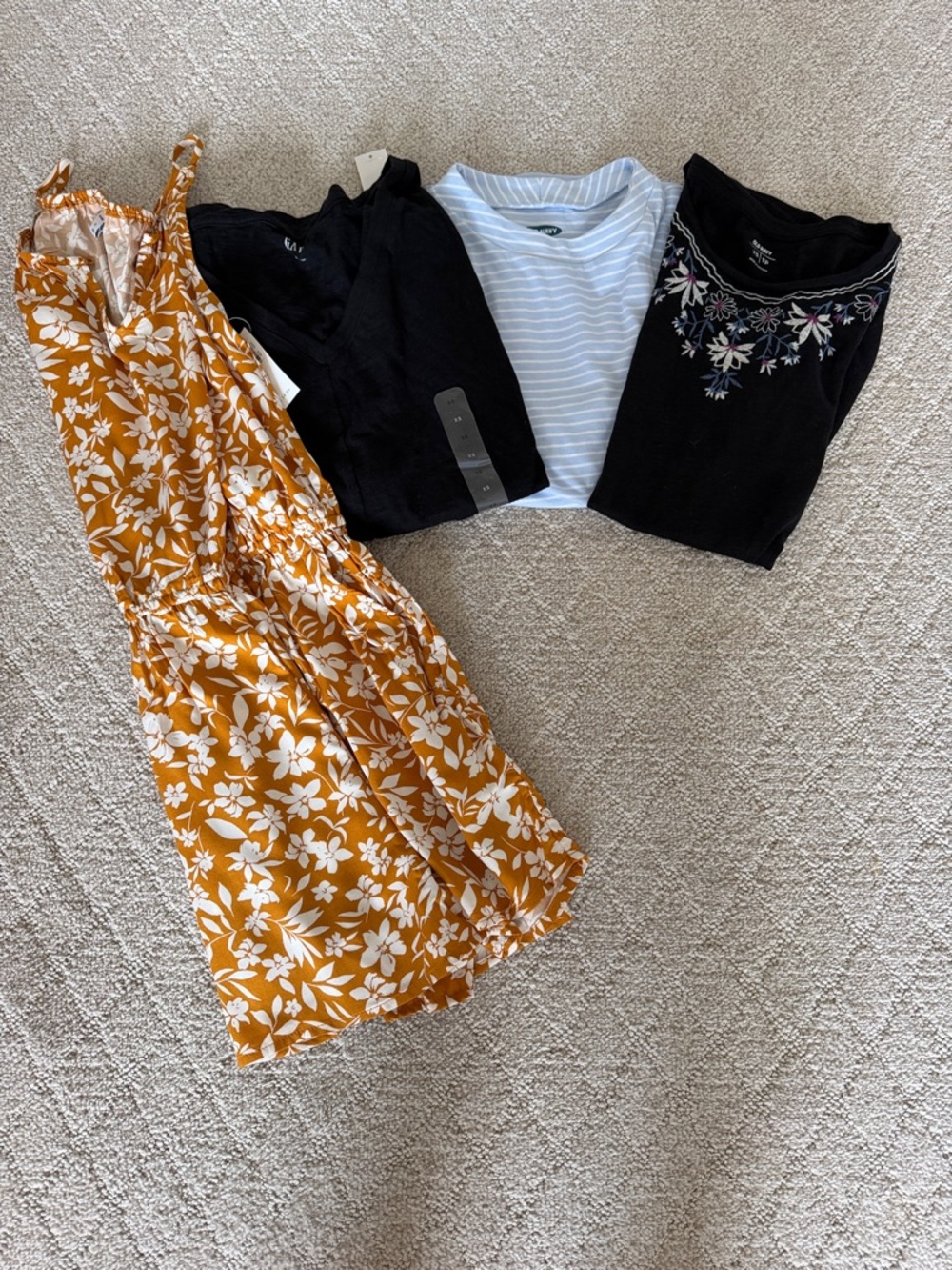 NWT Women's XS Bundle 1 romper, 2 Tanks, 1 long sleeve t-shirt